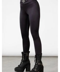 Killstar Hardcore Pentagram Leggings Black New In