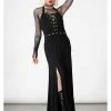 New In Killstar Tristania Maxi Halter Dress Black