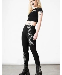 Killstar Serpent Storm Leggings Black