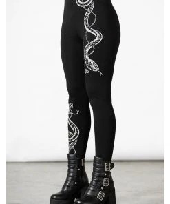 Killstar Serpent Storm Leggings Black