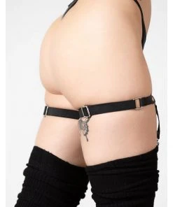 Killstar Star Strapped Pentagram Garters Black New In