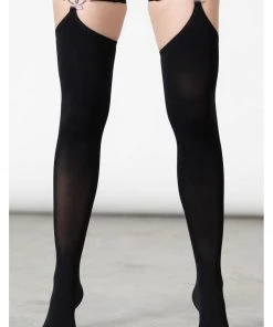 New In Killstar Fiendish Stockings Black