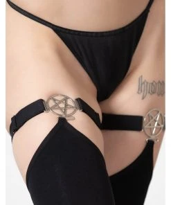 New In Killstar Fiendish Stockings Black