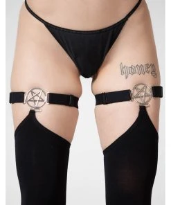 New In Killstar Fiendish Stockings Black