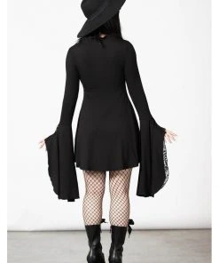 New In Killstar Hagatha Sorceress 70's Dress Black