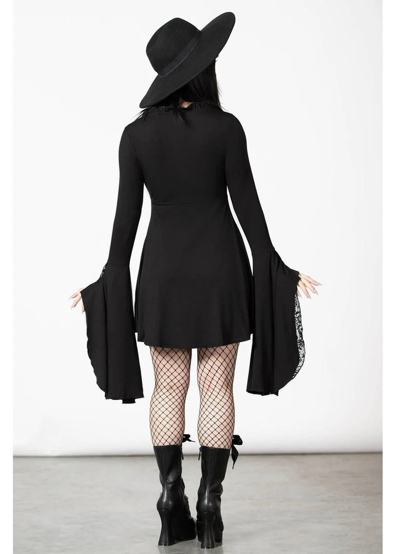New In Killstar Hagatha Sorceress 70's Dress Black
