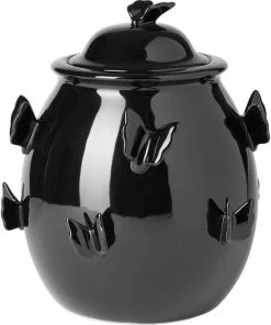 Killstar Darkspell Ceramic Cookie Jar Black