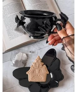 Killstar Darkspell Teacup & Saucer Black New In