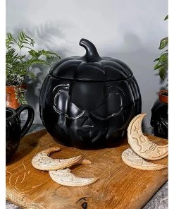 New In Killstar Jack O'Lantern Ceramic Jar Black