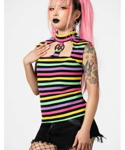 Killstar Rainbow Warrior Top Multi