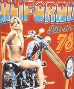 New In King Kerosin Mens California Bitchin T-Shirt Rust