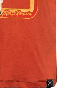 New In King Kerosin Mens California Bitchin T-Shirt Rust