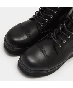 Koi Footwear Hoya Platform 80's Boots Black New In