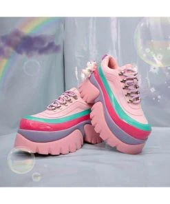 New In Koi Footwear My Little Unicorn Platform Sneakers Pink