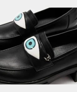 Koi Footwear Undying Eye Loafers Black New In