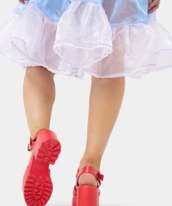 Koi Footwear Romance Rebel Heart Sandals Red