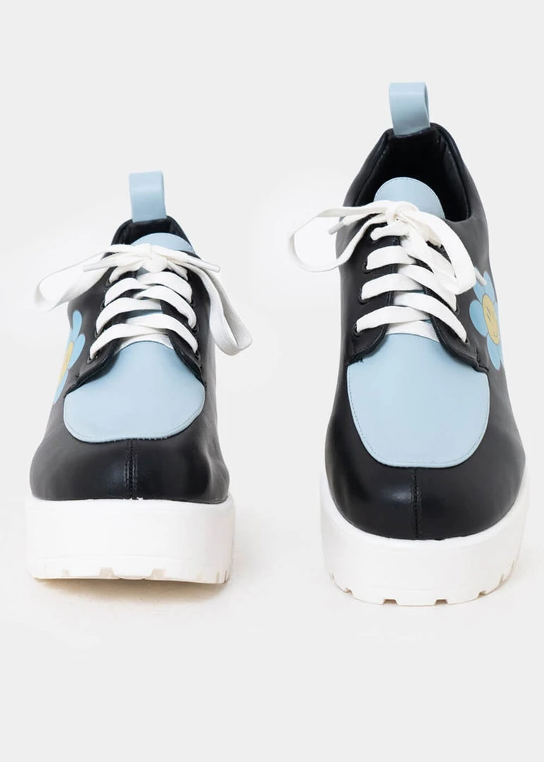 New In Koi Footwear Delicate Art Of A Wallflower Shoes Blue