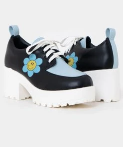 New In Koi Footwear Delicate Art Of A Wallflower Shoes Blue