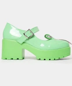 Koi Footwear Tira Cheeky Frog Mary Janes Pumps Green New In