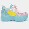 New In Koi Footwear Fizz Wizz Bubble Gum Sneakers Multi