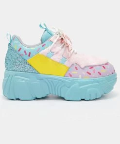 New In Koi Footwear Fizz Wizz Bubble Gum Sneakers Multi
