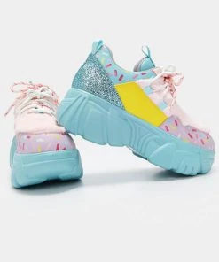 New In Koi Footwear Fizz Wizz Bubble Gum Sneakers Multi