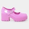 Koi Footwear Tira Patent 60's Mary Janes Pumps Wild Purple New In
