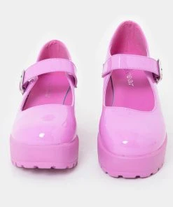 Koi Footwear Tira Patent 60's Mary Janes Pumps Wild Purple New In