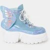 Koi Footwear Wings Of A Pixie Platform Boots Blue