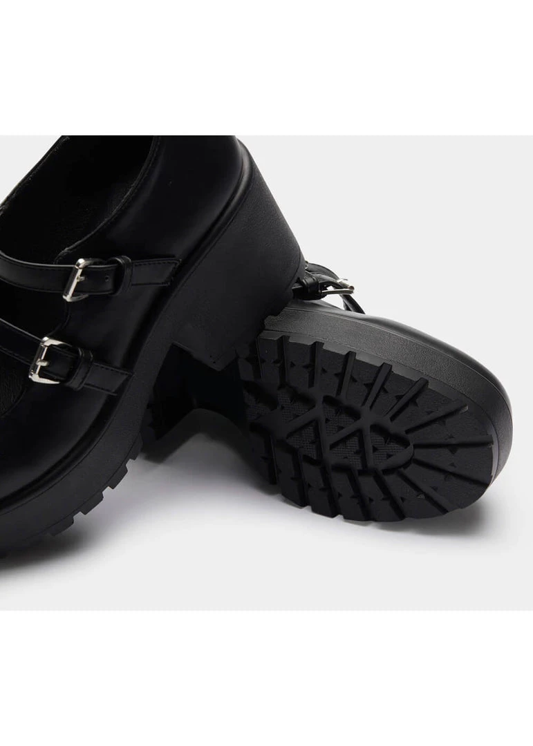 Koi Footwear Mura Platform 60's Heels Black New In