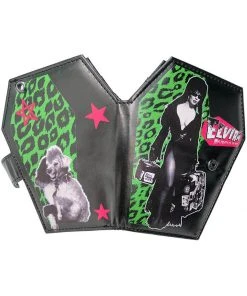 Kreepsville Elvira Leo Coffin Luggage Wallet Black New In