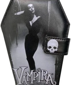 New In Kreepsville Vampira Mist Coffin Wallet Black