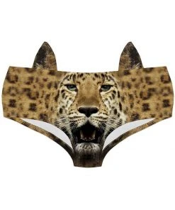 Kukubird Panties With Ears Leopard New In