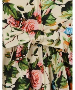 New In Lady Vintage Kids Hummingbird 50's Swing Dress Champagne