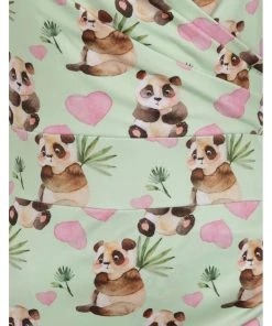 Lady Vintage Elsie Cute Panda 50's Pencil Dress New In