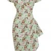 Lady Vintage Elsie Cute Panda 50's Pencil Dress New In