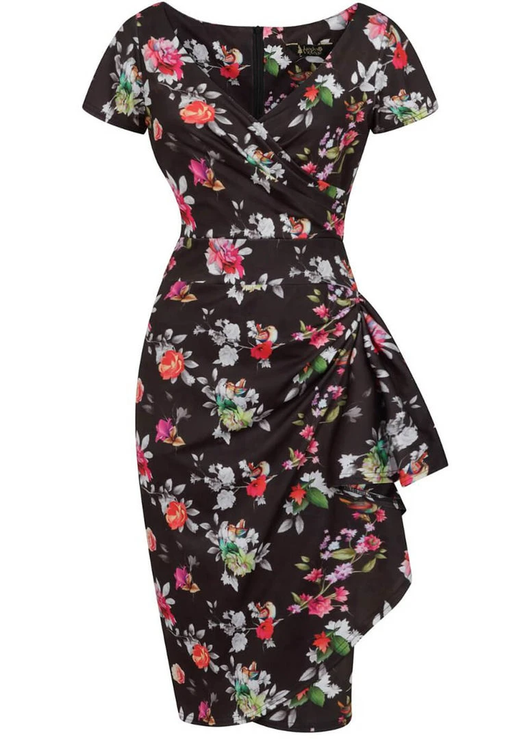 Lady Vintage Elsie Summer Evening 50's Pencil Dress New In
