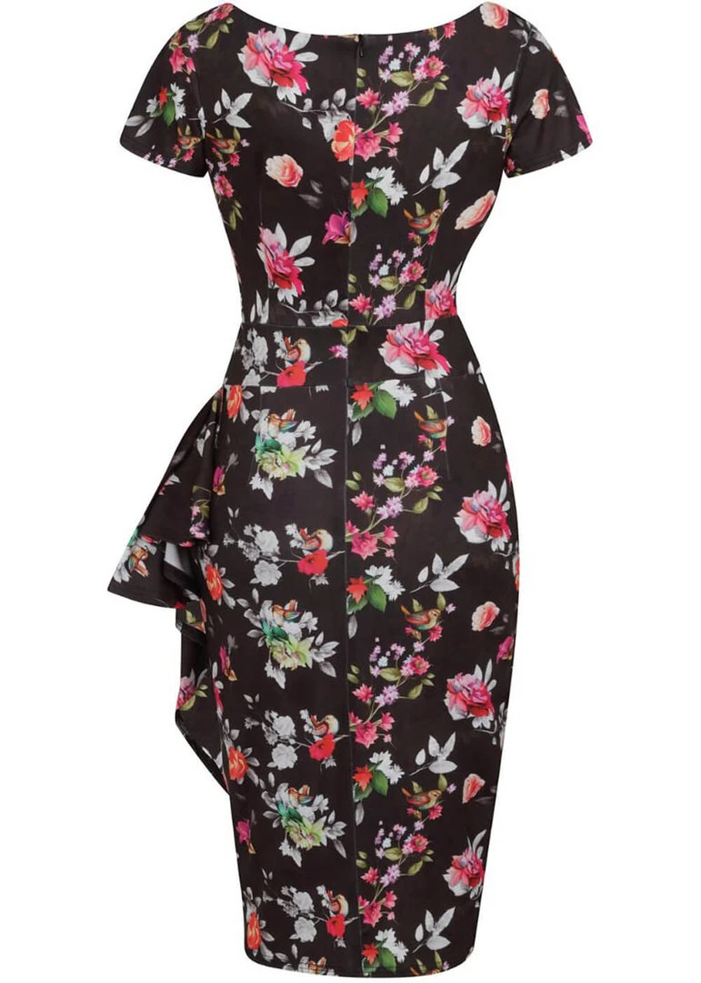 Lady Vintage Elsie Summer Evening 50's Pencil Dress New In