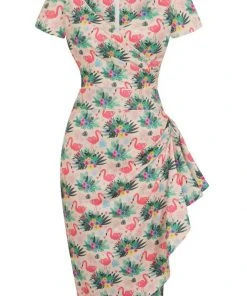 Lady Vintage Elsie Tropical Delight 50's Pencil Dress