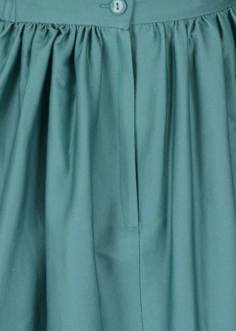 New In Lady Vintage Party 50's Swing Skirt Teal