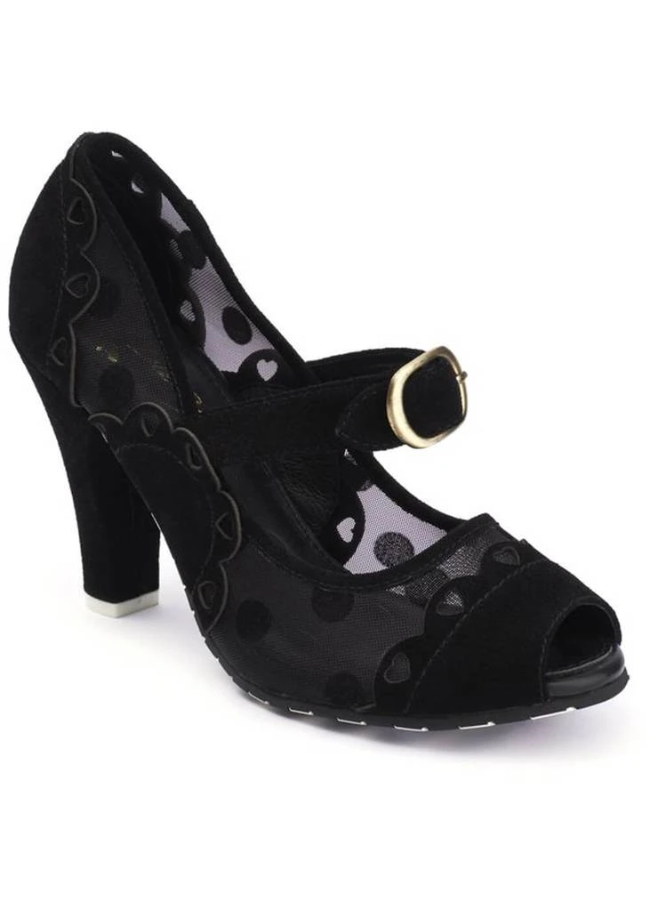 Lola Ramona June Mesh 50's Pumps Black