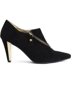 New In Lola Ramona Ramona Zipper Booties Black