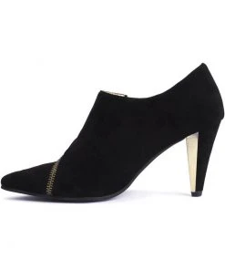New In Lola Ramona Ramona Zipper Booties Black