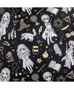 New In Loungefly Harry Potter Magical Elements AOP Crossbody Bag