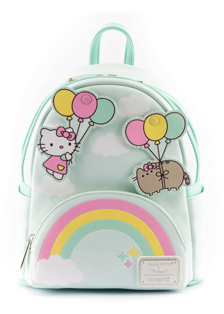 Loungefly Pusheen X Hello Kitty Balloons & Rainbow Backpack New In
