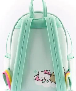 Loungefly Pusheen X Hello Kitty Balloons & Rainbow Backpack New In