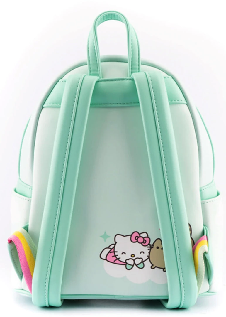 Loungefly Pusheen X Hello Kitty Balloons & Rainbow Backpack New In