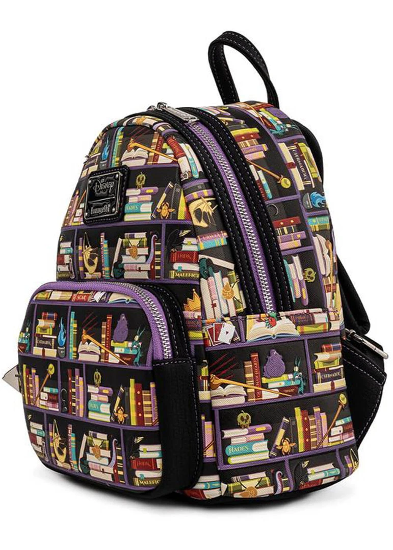 New In Loungefly Disney Villains Books Backpack