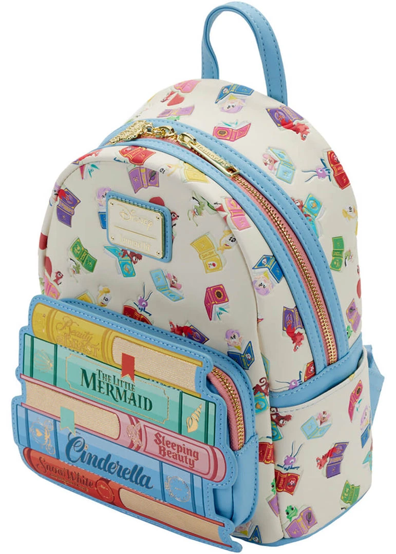 Loungefly Disney Princess Books Classic Backpack Multi New In