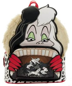 New In Loungefly Disney 101 Dalmatians Villains Scene Cruella Backpack Multi